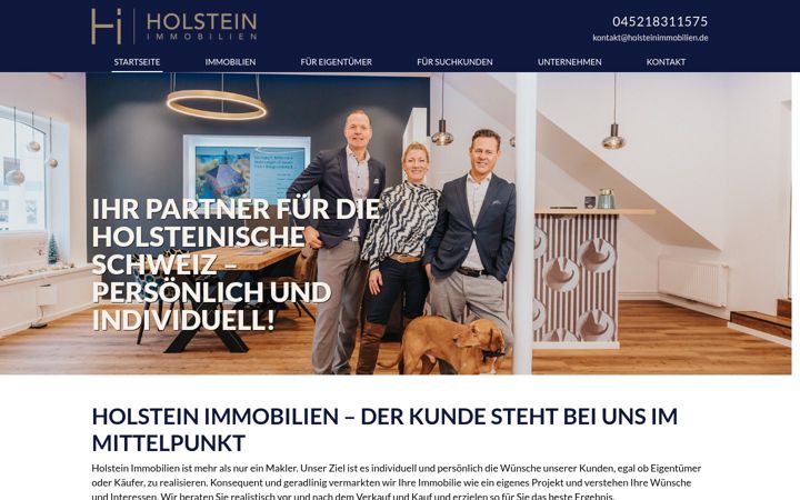 Screenshot of holsteinimmobilien.de