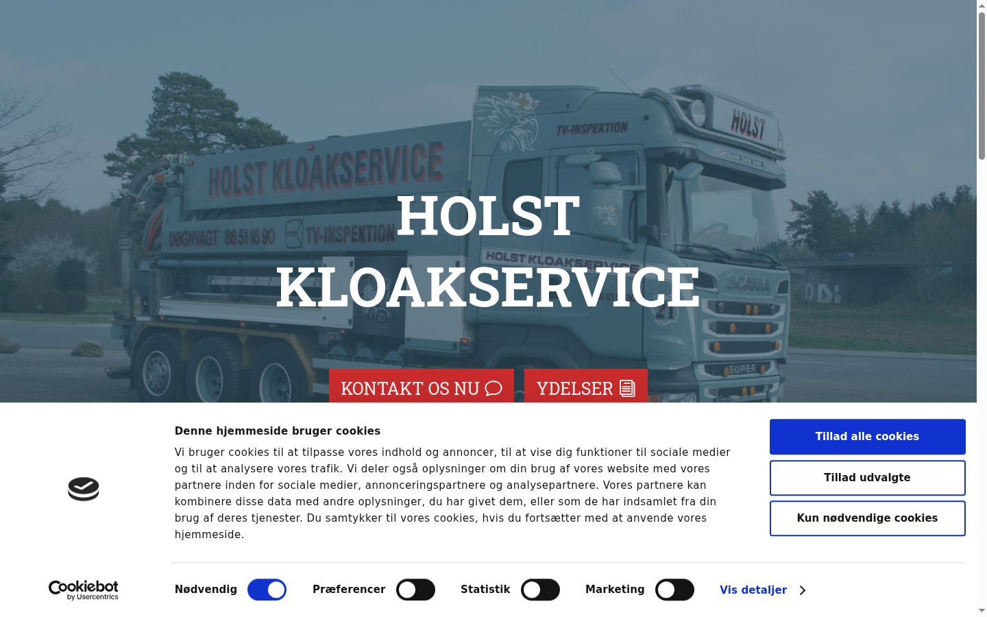 Skjermbilde av samtykkebanneret slik det vises før noen interaksjon