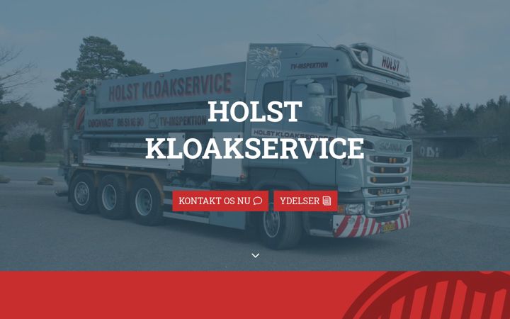 Screenshot of holstkloakservice.dk