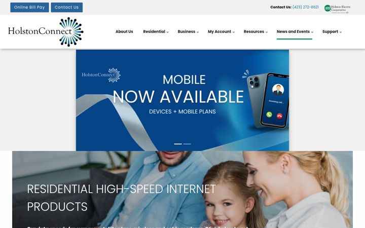 Screenshot of holstonconnect.com