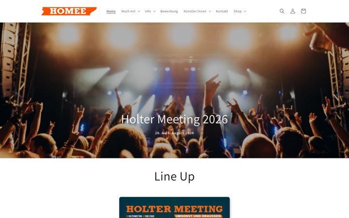 Screenshot of holtermeeting.de