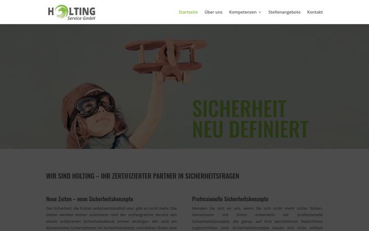 Screenshot of holting.de
