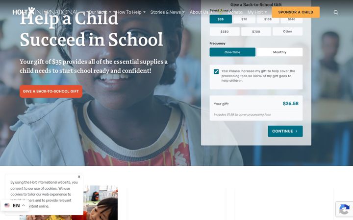 Screenshot of holtinternational.org