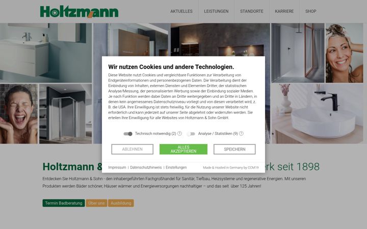 Screenshot of holtzmann.net
