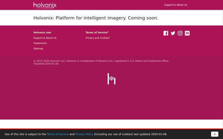 Screenshot of holvonix.com