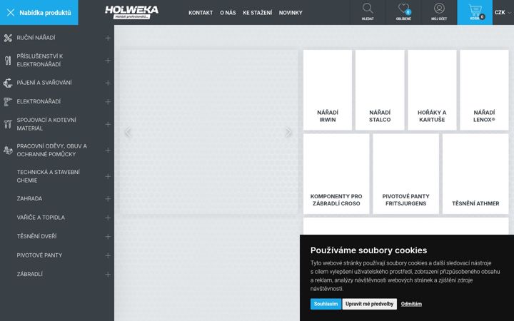Screenshot of holweka.cz