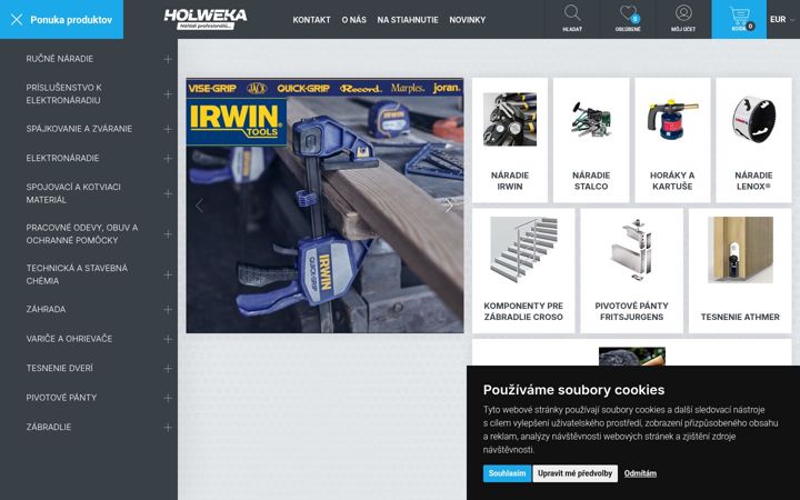 Screenshot of holweka.sk