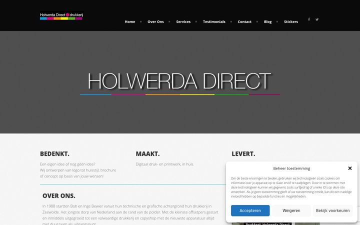 Screenshot of holwerda-direct.nl