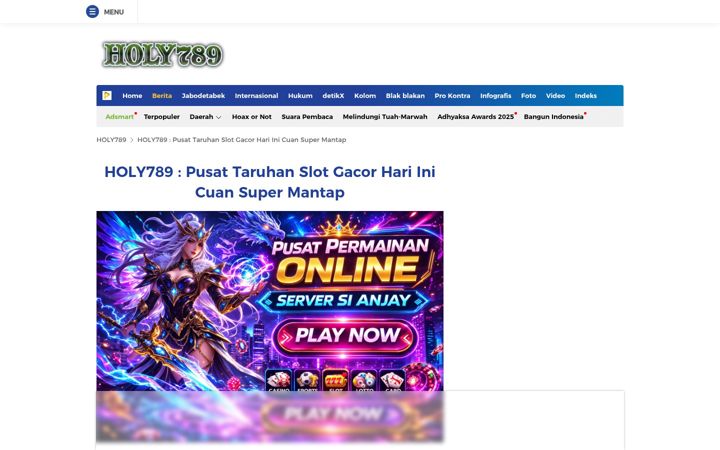 Screenshot of holy789x.org