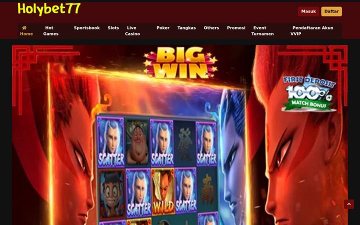 Screenshot of holybet77.net