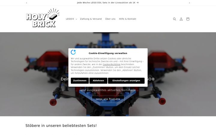 Screenshot of holybrick.de