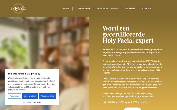 Screenshot of holyfacial.com