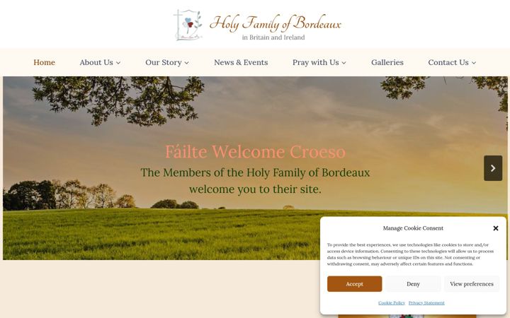 Screenshot of holyfamilybordeaux.org