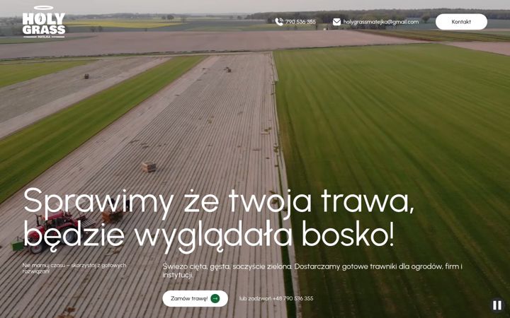 Snímek obrazovky holygrass.pl
