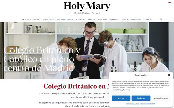 Screenshot of holymary.es
