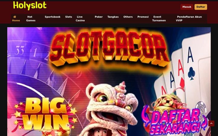 Screenshot of holyslots.net