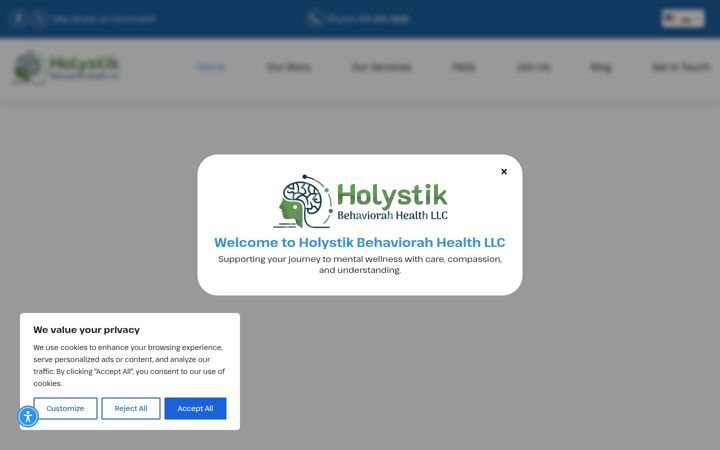 Screenshot of holystikbh.com