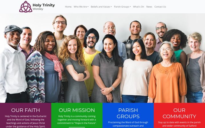 Screenshot of holytrinityworsley.org.uk