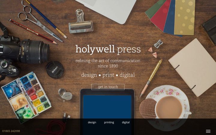 Screenshot of holywellpress.com