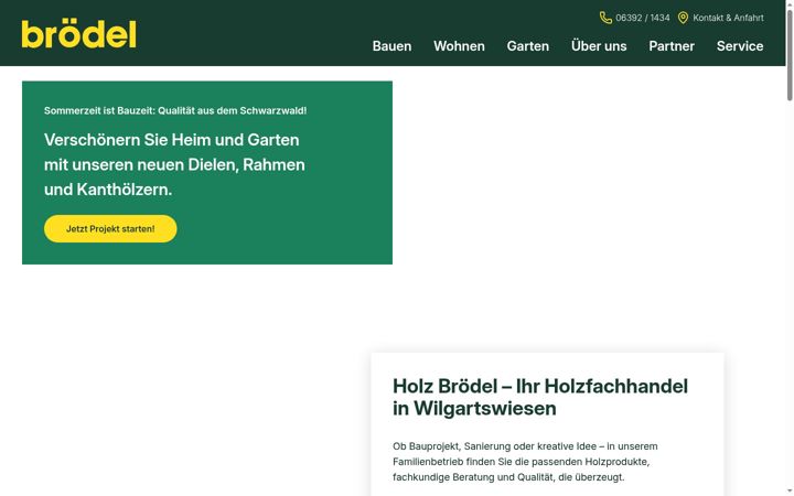 Screenshot of holz-broedel.de