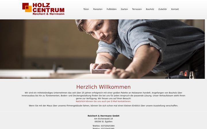 Screenshot of holz-centrum-rh.de