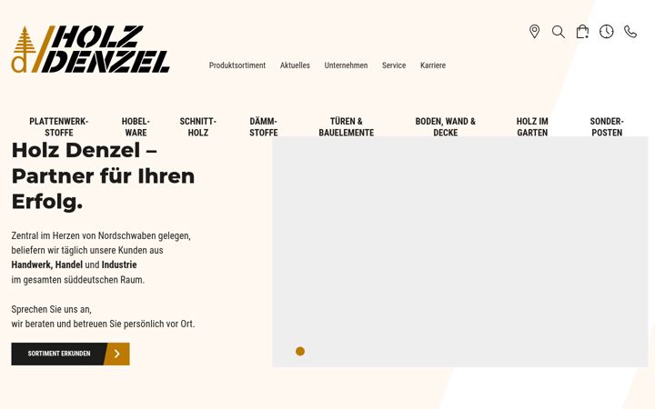 Screenshot of holz-denzel.de