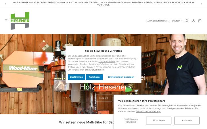 Screenshot of holz-hesener.de