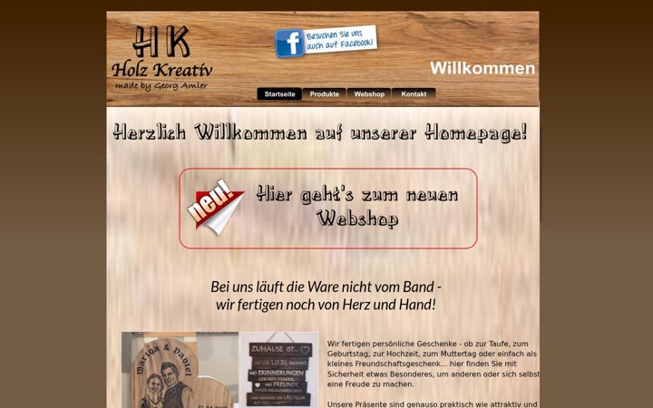 Screenshot of holz-kreativ.eu