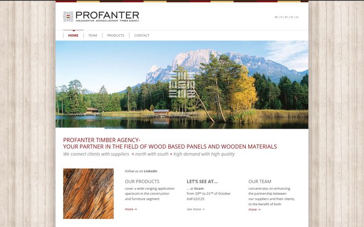 Screenshot of holz-profanter.com