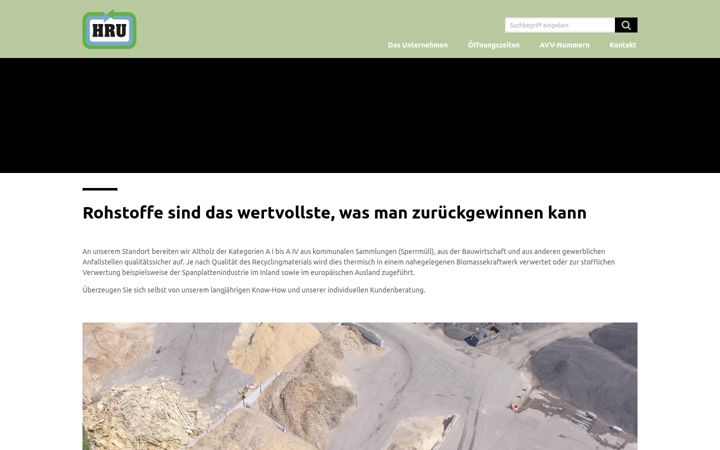 Screenshot of holz-recycling-ulm.de