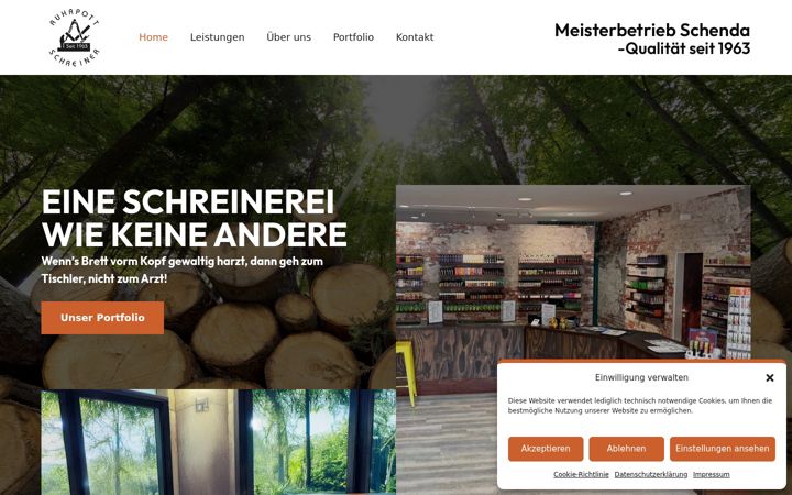 Screenshot of holz-schenda.de