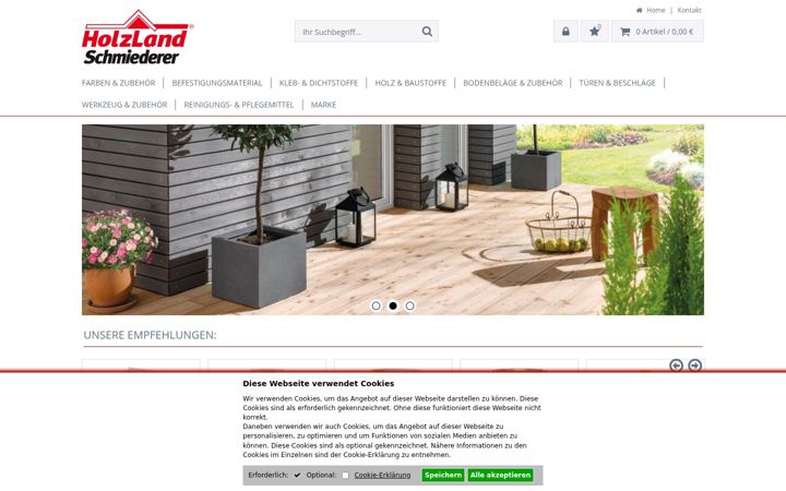 Screenshot of holz-schmiederer.de
