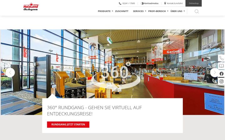 Screenshot of holz-schyns.de
