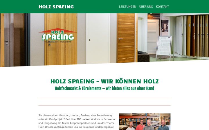 Screenshot of holz-spaeing.de