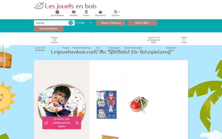 Screenshot of holz-spiel.com