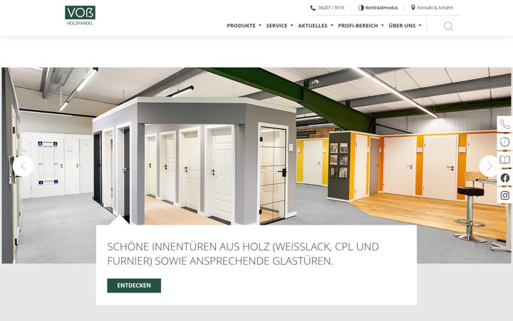 Screenshot of holz-voss.de