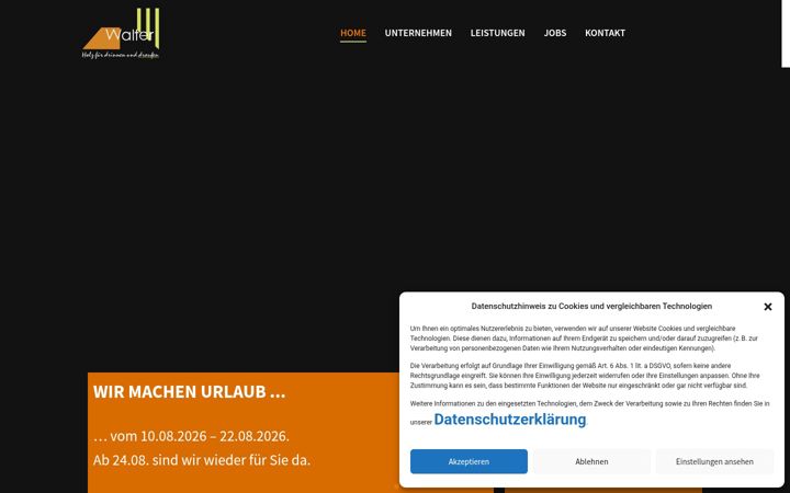 Screenshot of holz-walter.de