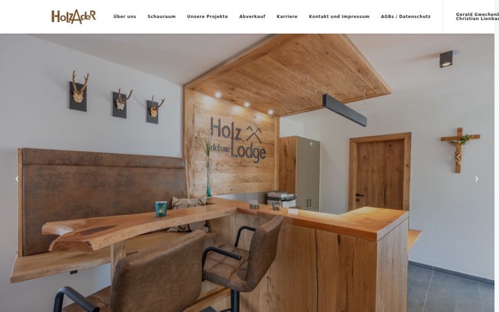 Screenshot of holzader.at