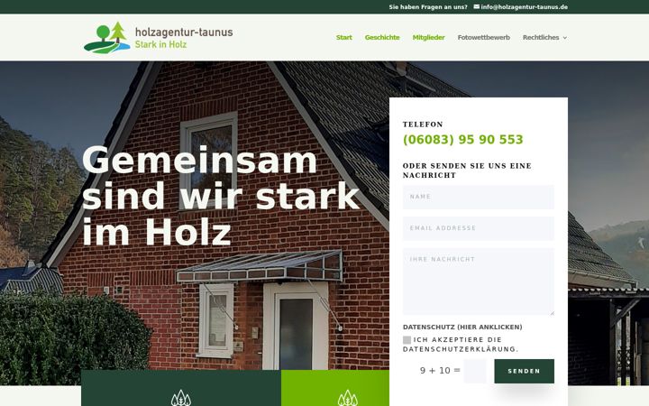 Screenshot of holzagentur-taunus.de