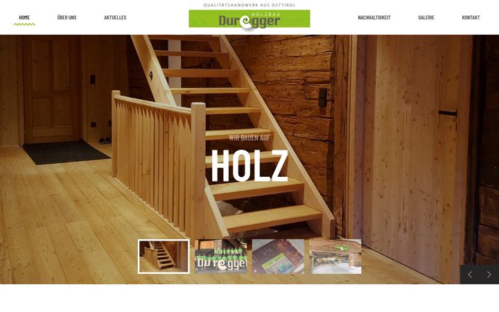Screenshot of holzbau-duregger.at
