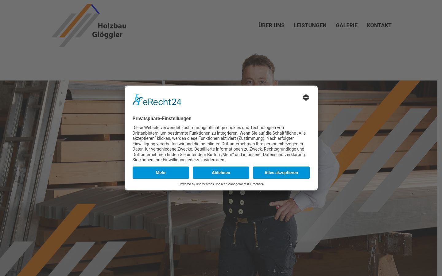 Screenshot van de toestemmingsbanner zoals getoond vóór enige interactie