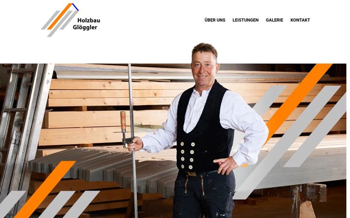 Screenshot of holzbau-gloeggler.de