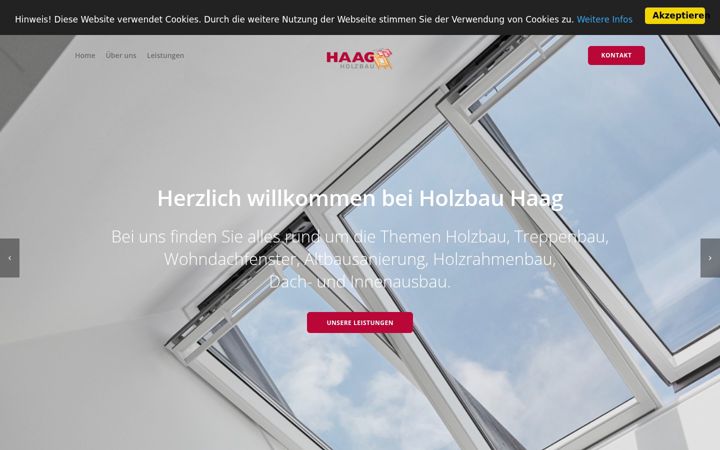 Screenshot of holzbau-haag.de