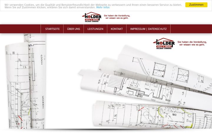 Screenshot of holzbau-holder.de