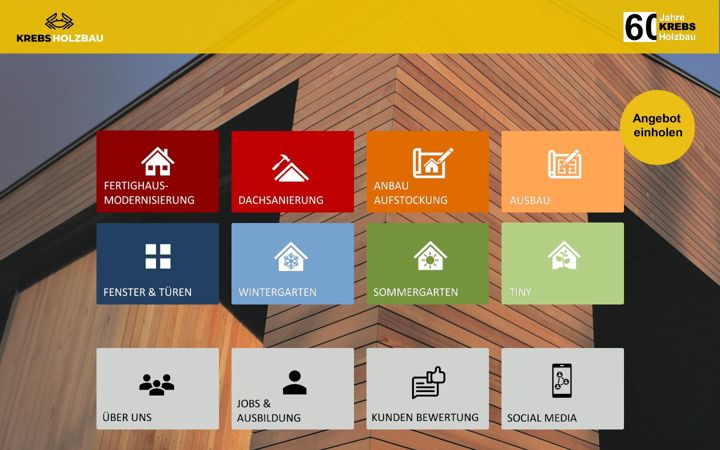 Screenshot of holzbau-krebs.de