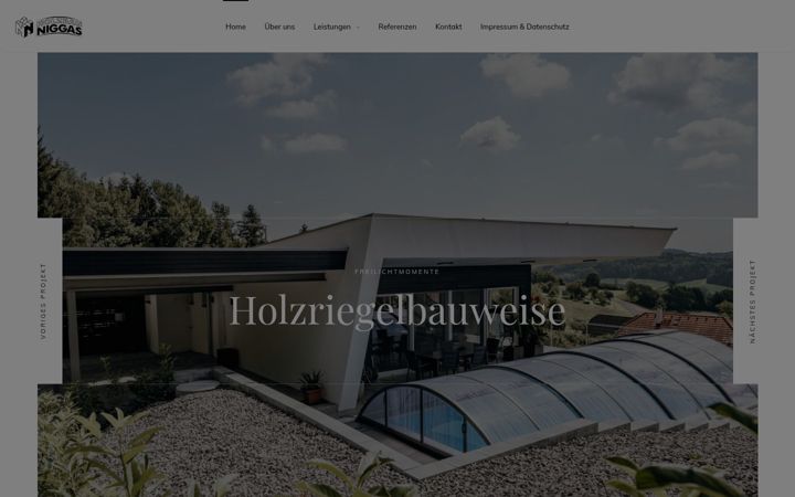 Screenshot of holzbau-niggas.at