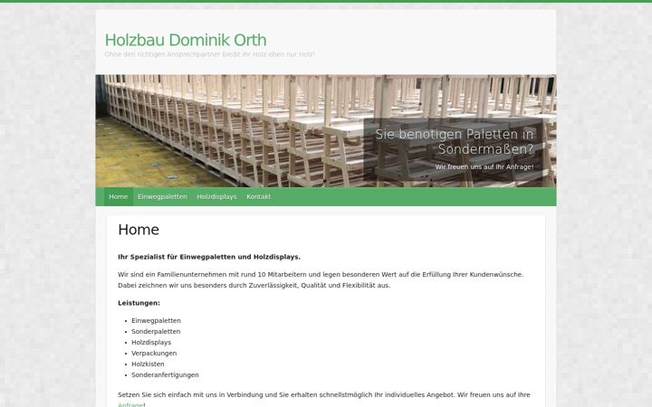 Screenshot of holzbau-orth.de