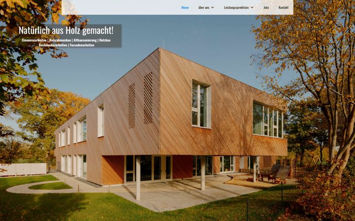Screenshot of holzbau-pagels.de