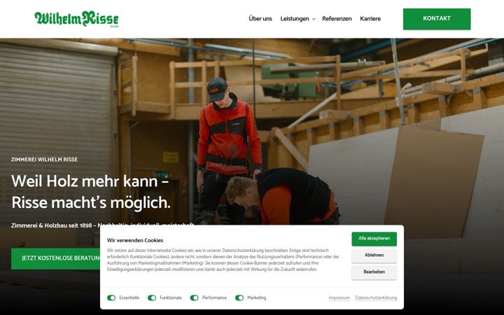 Screenshot of holzbau-risse.de