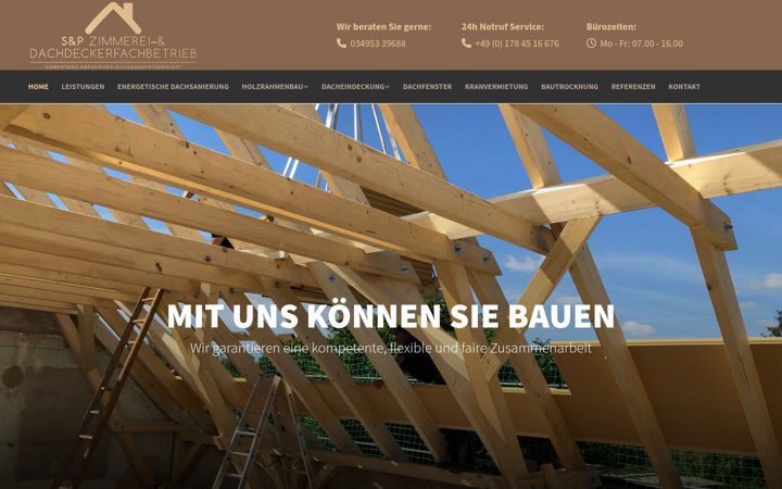 Screenshot of holzbau-sanierung.de